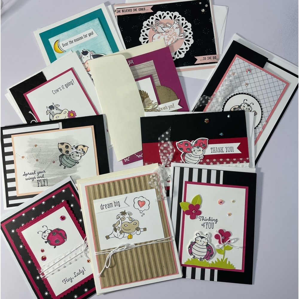 10 Handmade Various Occasions Stampin Up! Cards, NEW
